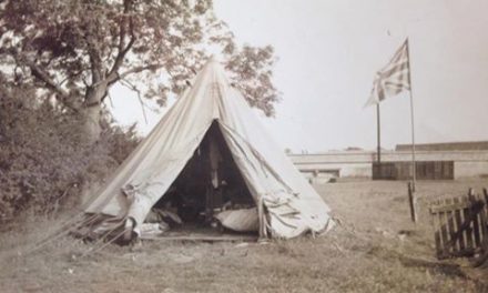 Camping in the Water Meadows 1937 ish