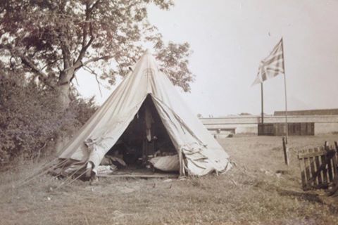 Camping in the Water Meadows 1937 ish