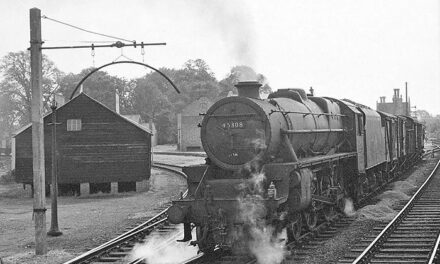 Mixed Freight leaving Oundle (1963)