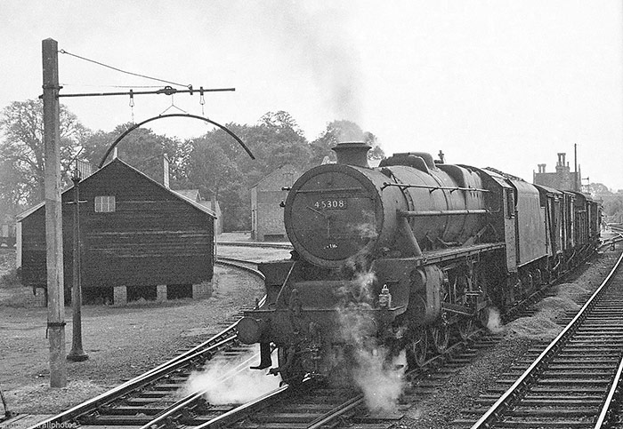 Mixed Freight leaving Oundle (1963)