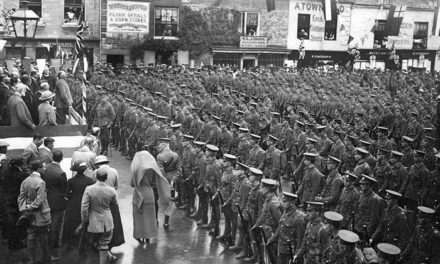 Northants 1st Battalion in Oundle (1910)