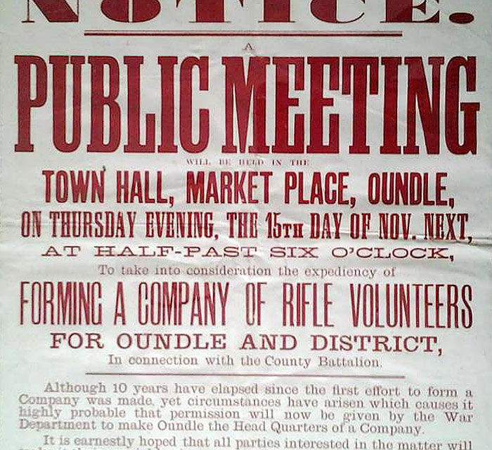 Oundle Market Place Poster (1894)