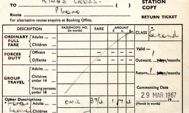 Oundle Railway Ticket (1967)